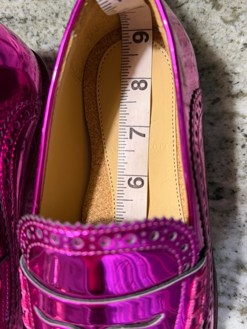 The Office of Angela Scott Ms Charlotte Magenta Loafers Pink Loafers NIB - Picture 13 of 17